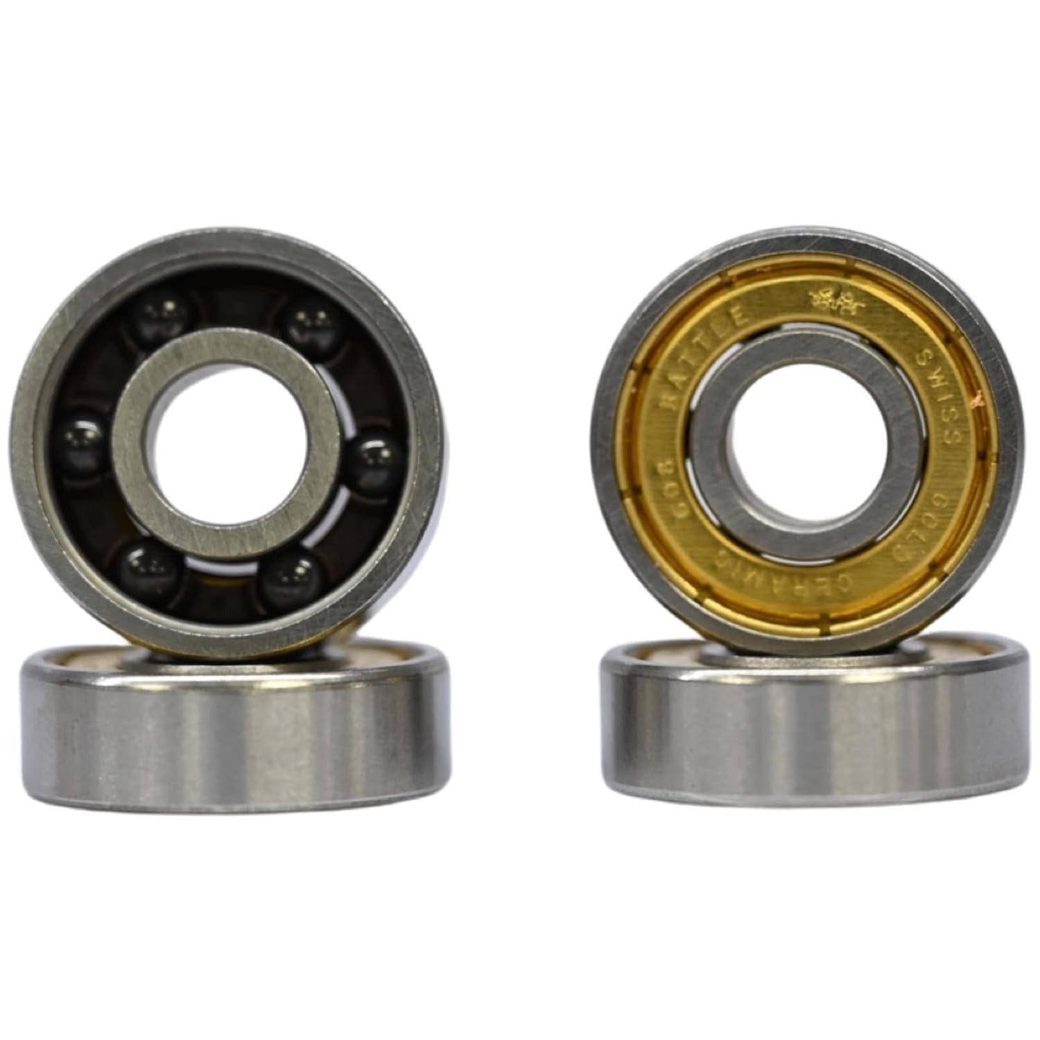 SWISS GOLD 6 BALL BLACK CERAMIC SPEED BEARINGS