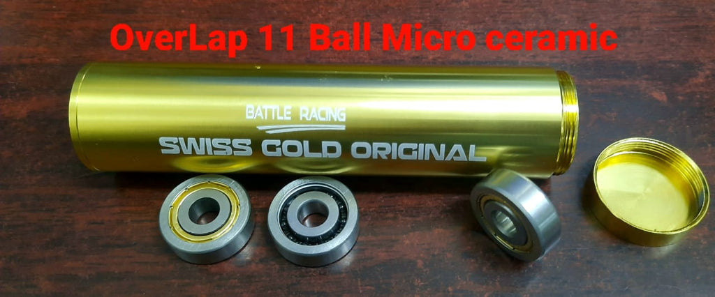 Swiss Gold 11Balls micro ceramic overlap Bearing