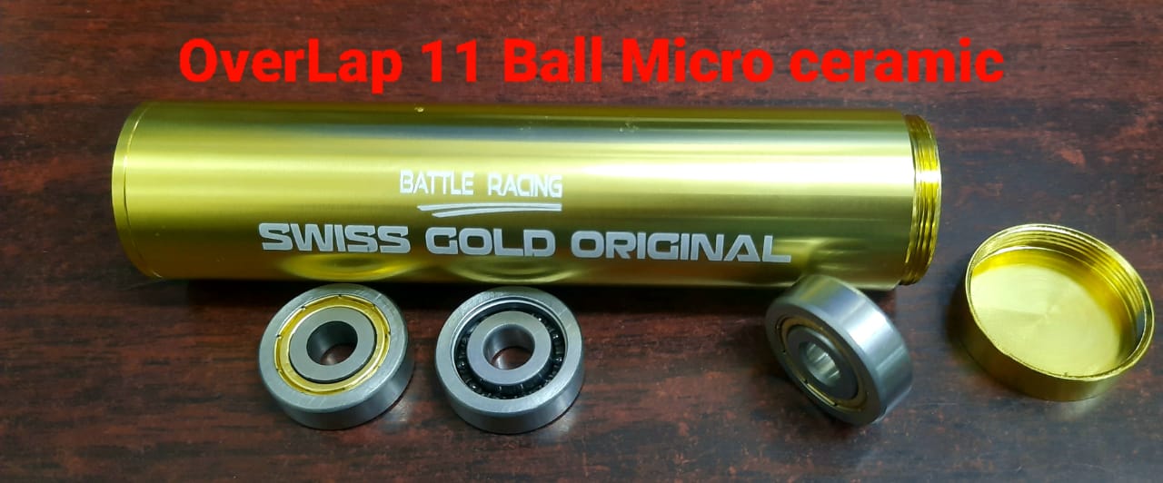 Swiss Gold 11Balls micro ceramic overlap Bearing