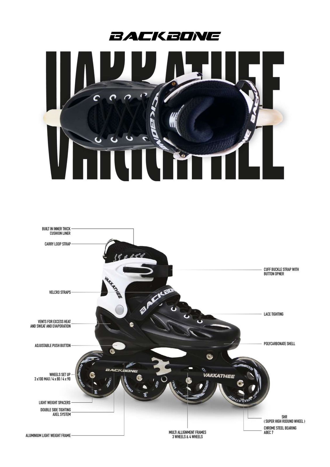 VAKKATHEE INLINE SKATES